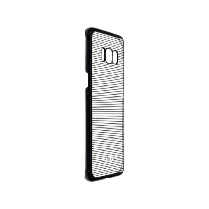 Juodas TPU telefono dėklas Samsung Galaxy S8+