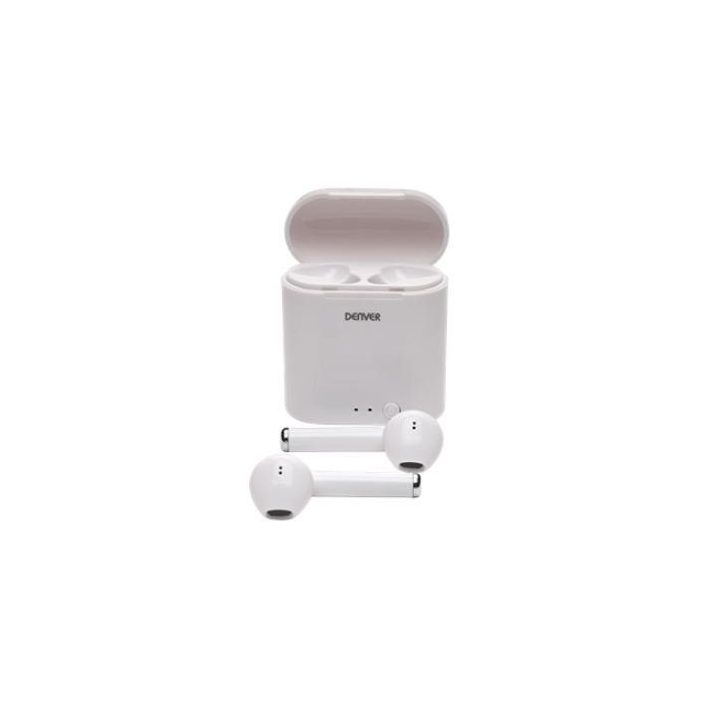 Denver TWE-36 MK3 White belaidės „Bluetooth“ ausinės