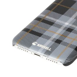 Krusell dėklas Apple iPhone 8/7, languotas, tamsiai pilkas