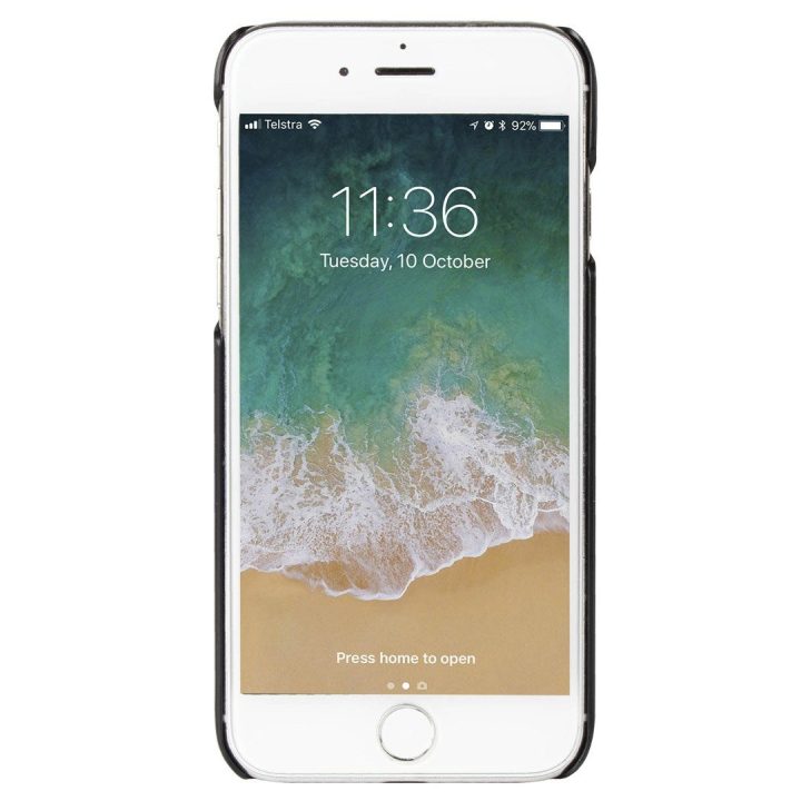 Krusell dėklas Apple iPhone 8/7, languotas, tamsiai pilkas