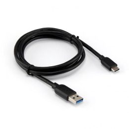 USB 3.0 laidas USB-A – USB-C, 1 m, juodas