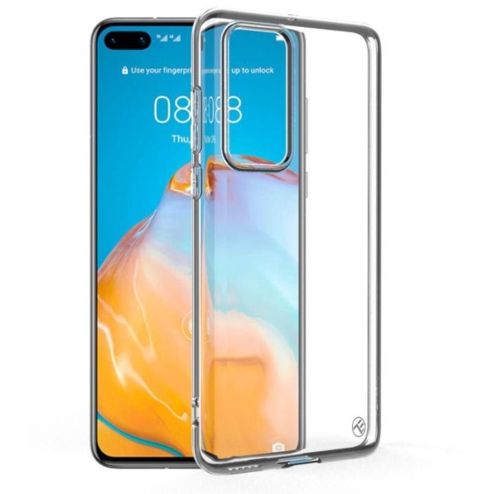 Skaidrus TPU dėklas Huawei P40 telefonui