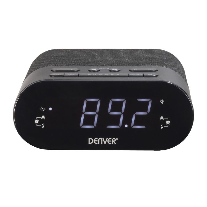 Žadintuvas su radiju ir Qi įkrovimu Denver CRQ-107