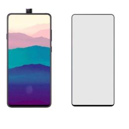 Samsung Galaxy A90 2,5D grūdintas stiklas su pilnu klijavimu, juodas