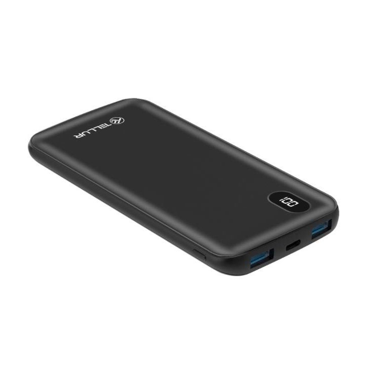 Tellur 10000 mAh PD išorinė baterija juoda