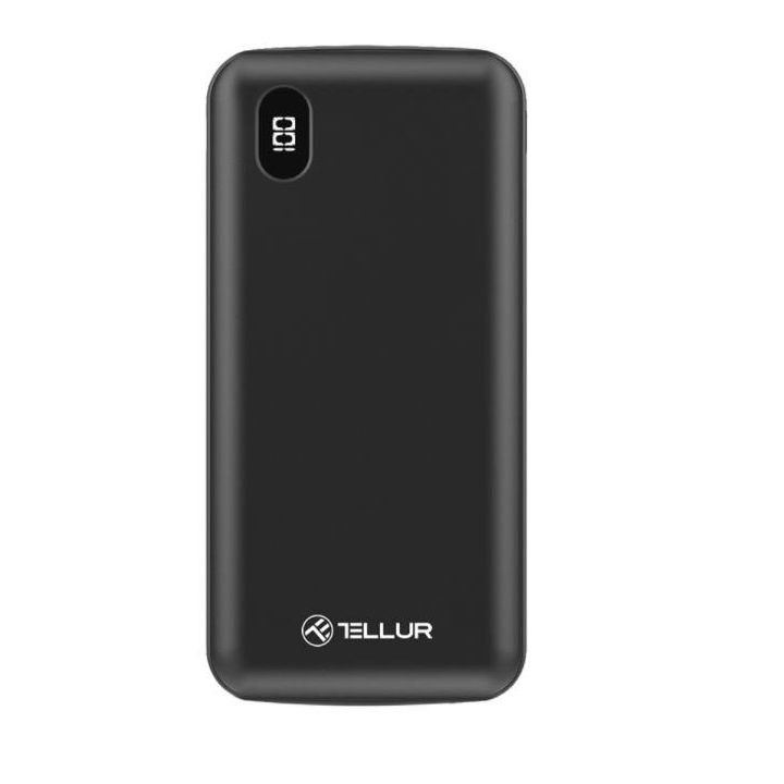 Tellur 10000 mAh PD išorinė baterija juoda