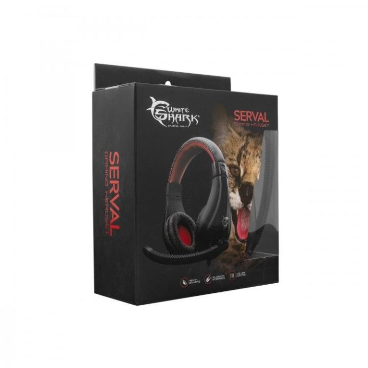 Žaidimų ausinės su mikrofonu White Shark GH-2040 Serval