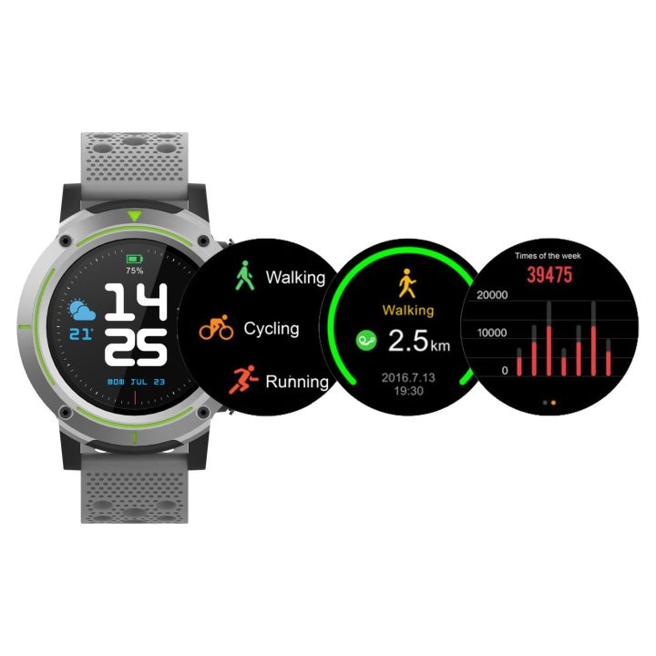 Bluetooth išmanusis laikrodis su GPS, 1,3 colio ekranu