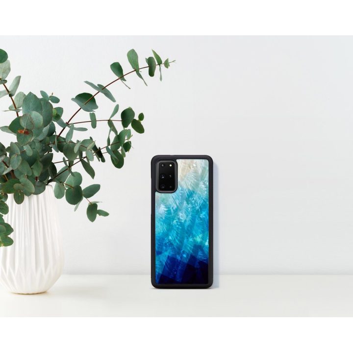 Telefono dėklas Samsung Galaxy S20+ (G985, G986), mėlynos ir juodos spalvos