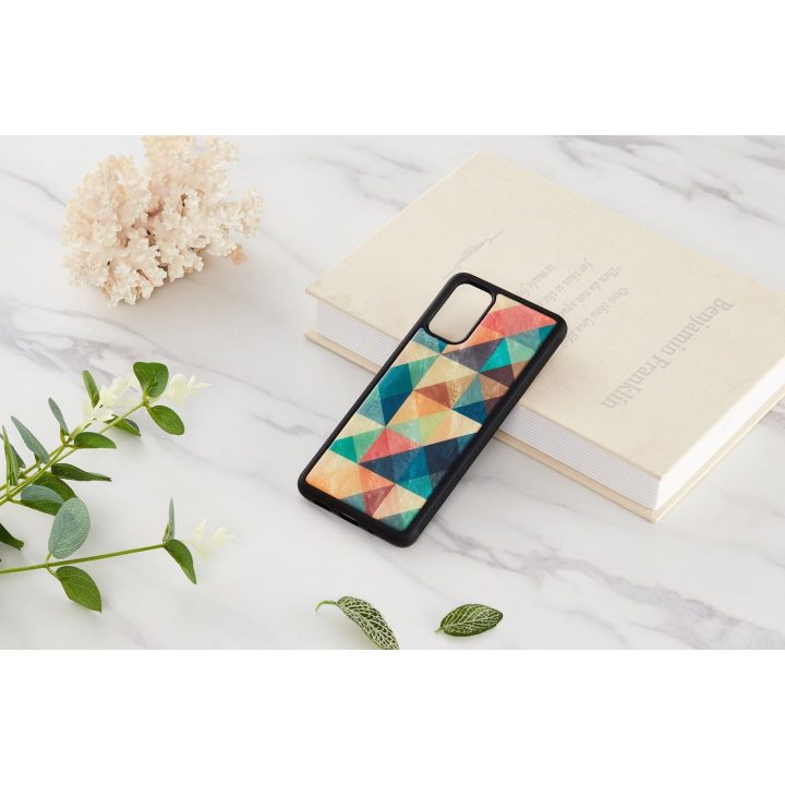 Samsung Galaxy S20+ telefonui skirtas dėklas, mozaikinės juodos spalvos
