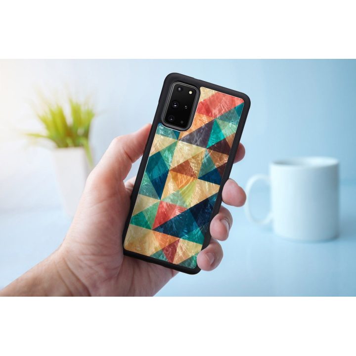 Samsung Galaxy S20+ telefonui skirtas dėklas, mozaikinės juodos spalvos