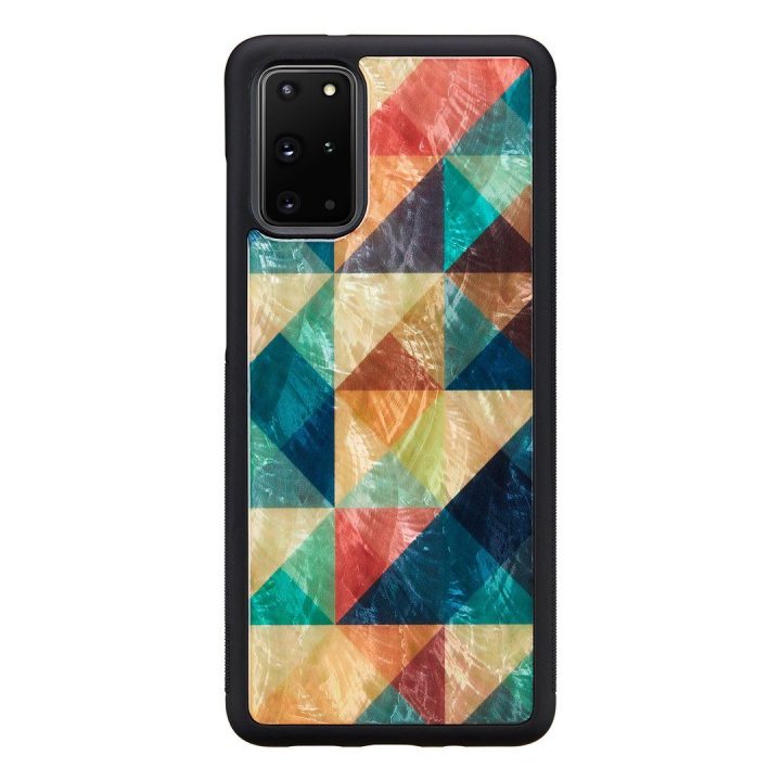 Samsung Galaxy S20+ telefonui skirtas dėklas, mozaikinės juodos spalvos