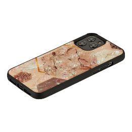 Rožinio marmuro dėklas Apple iPhone 12 / 12 Pro