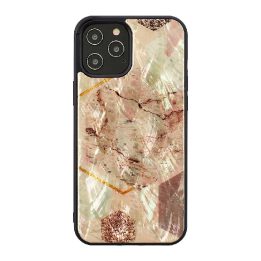 Telefono dėklas Apple iPhone 12 Pro Max, rožinio marmuro