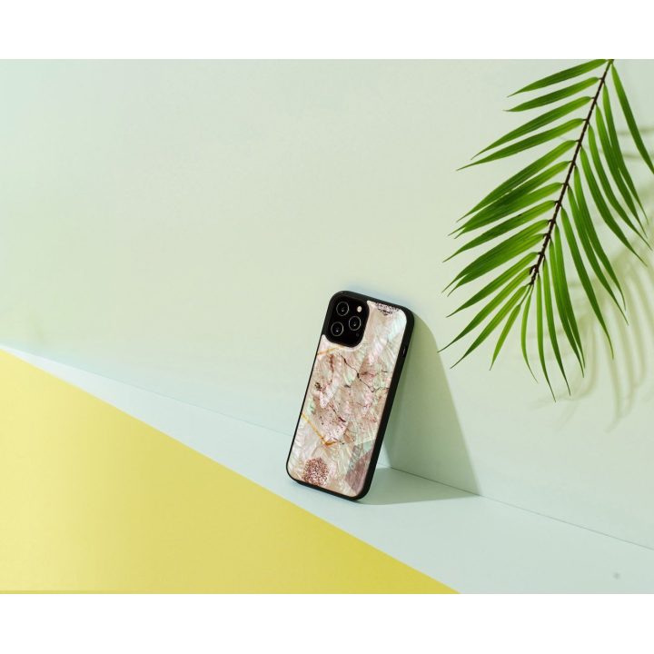 Telefono dėklas Apple iPhone 12 Pro Max, rožinio marmuro