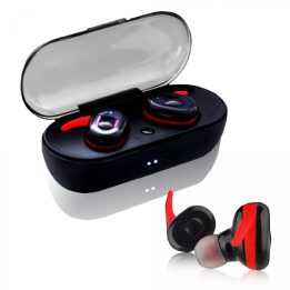Belaidės „Bluetooth“ ausinės su įkrovimo dėžute
