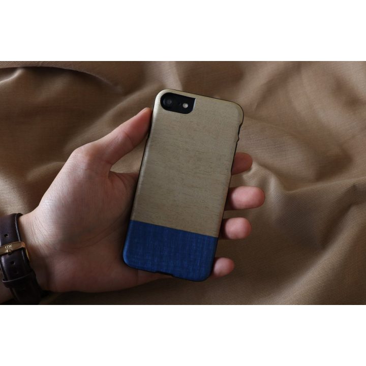 MAN&WOOD dėklas telefonui iPhone 7/8/SE (2020) Dove Black