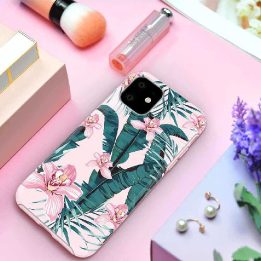 Rožinis iPhone 11 Pro Max dėklas Devia Perfume Lily serijos