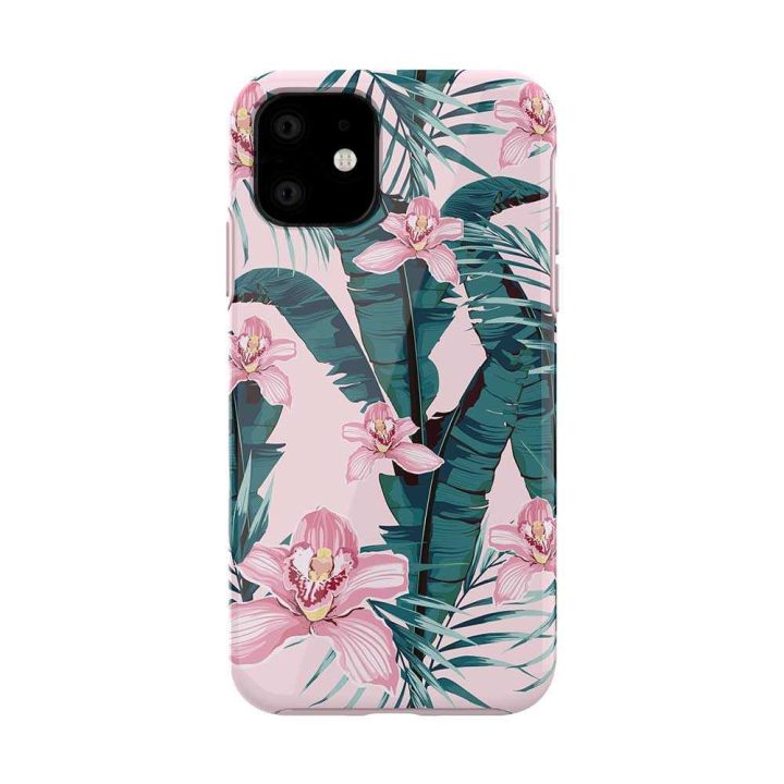 Rožinis iPhone 11 Pro Max dėklas Devia Perfume Lily serijos