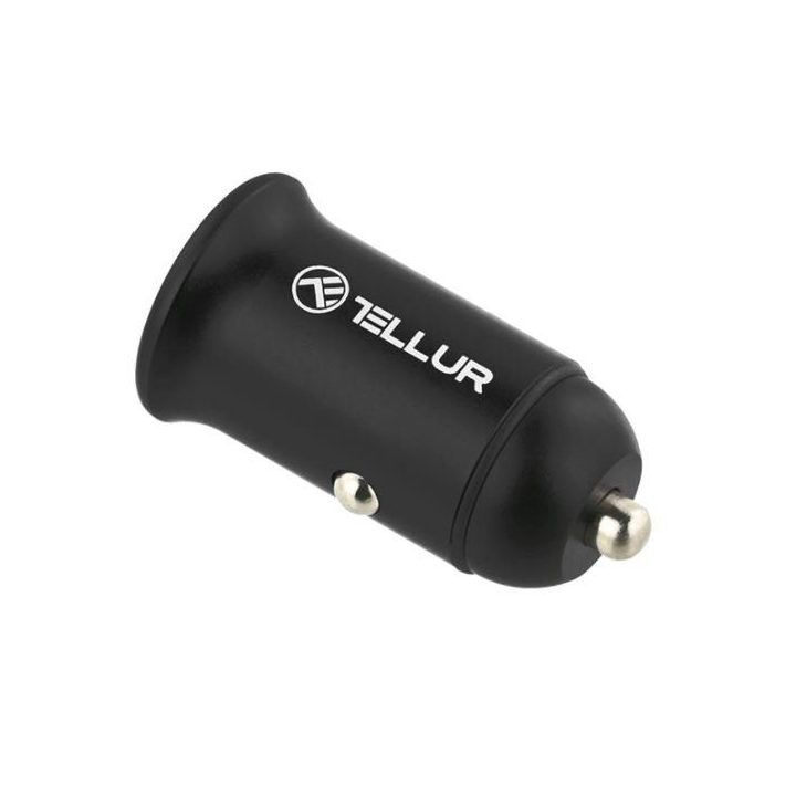Automobilinis įkroviklis Tellur PD60W QC30W FCC7, juodas