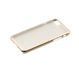 Auksinis dėklas iPhone 7 su horizontaliomis juostomis