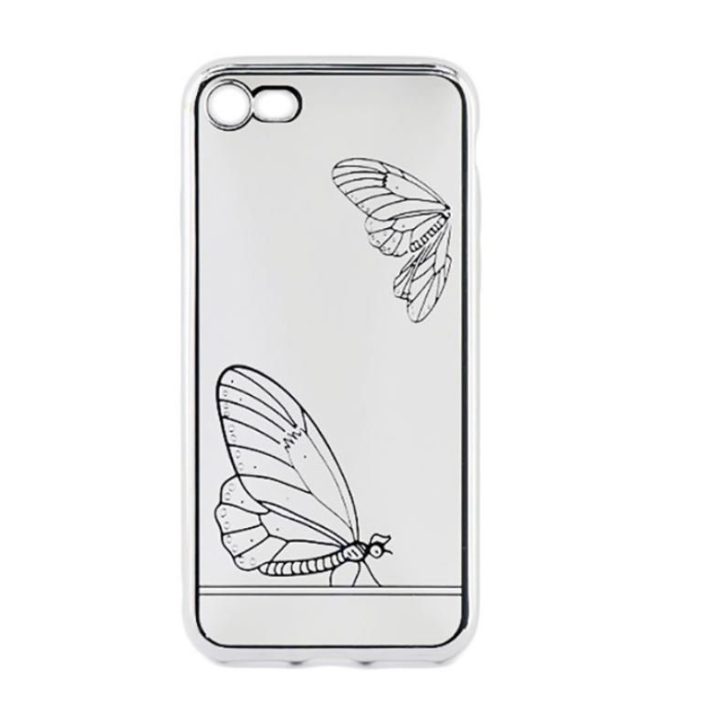 Telefono dėklas iPhone 7 Butterfly silver