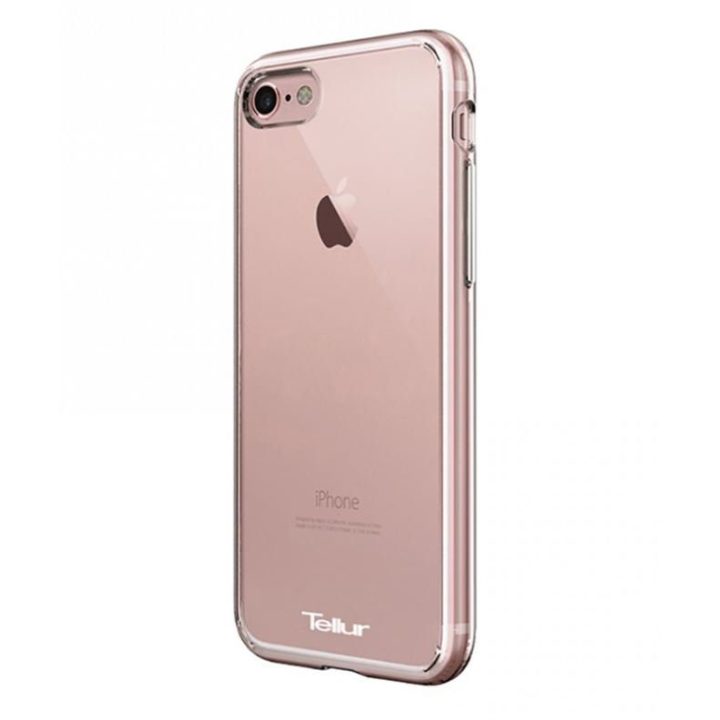 Rožinis hibridinis dėklas iPhone 7