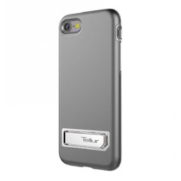 Sidabrinis dėklas su stovu iPhone 7