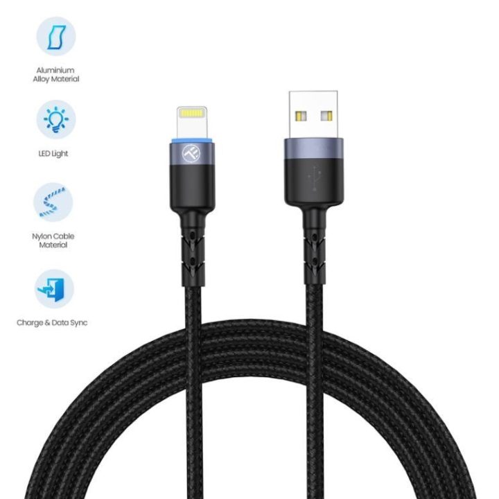 USB į Lightning kabelis su LED, 1,2 m