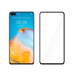 Grūdintas ekrano stiklas Huawei P40, juodas