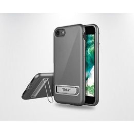 Rožinis „iPhone 7“ dėklas su stoveliu