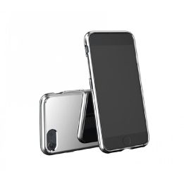 Sidabrinis iPhone 7 dėklas su veidrodiniu paviršiumi