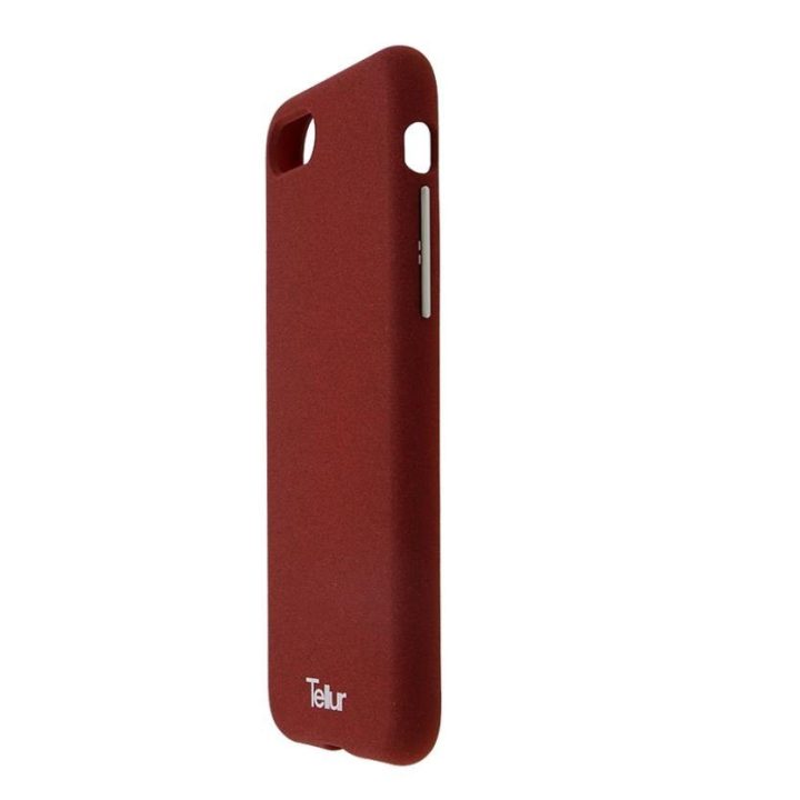 Burgundiškas telefono dėklas Tellur Cover Premium Pebble Touch Fusion iPhone 7
