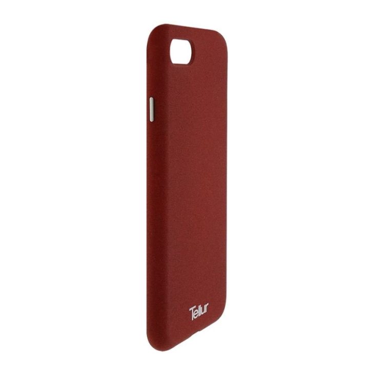 Burgundiškas telefono dėklas Tellur Cover Premium Pebble Touch Fusion iPhone 7
