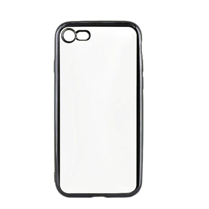 Juodas silikoninis dėklas iPhone 7 telefonui