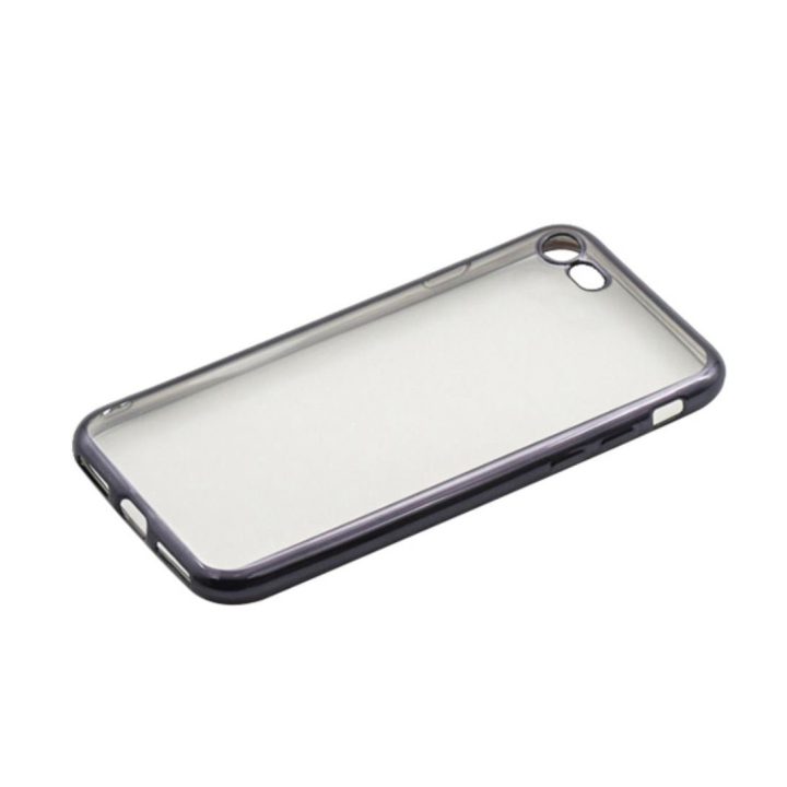 Juodas silikoninis dėklas iPhone 7 telefonui