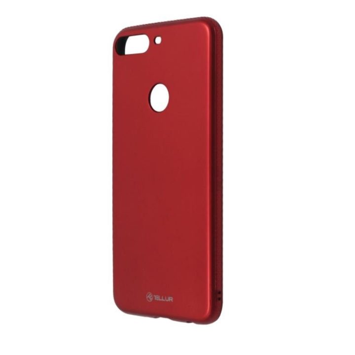 Raudonas TPU dėklas Huawei Y7 Prime 2018