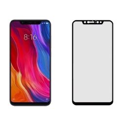 Juoda grūdinto stiklo ekrano apsauga Xiaomi Mi 8 Pro