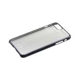 Telefono dėklas iPhone 7 Plus, juodas, su vertikaliomis juostomis