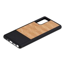 Samsung Galaxy Note20 dėklas su medžio raštu, juodas