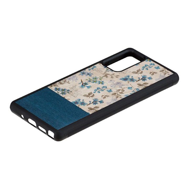 Samsung Galaxy Note20 dėklas su gėlių raštu, juodas
