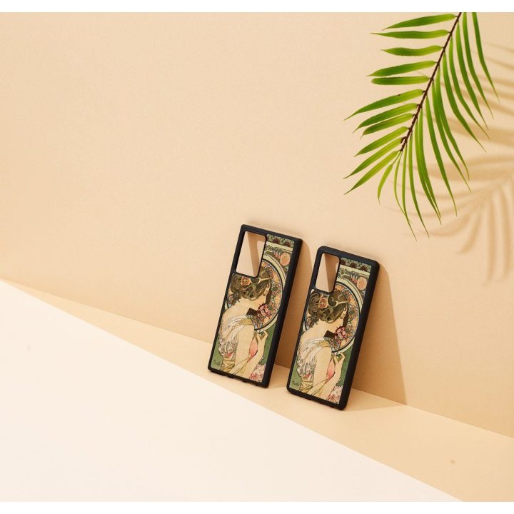 Telefono dėklas Samsung Galaxy Note20, MAN&WOOD Primrose Black