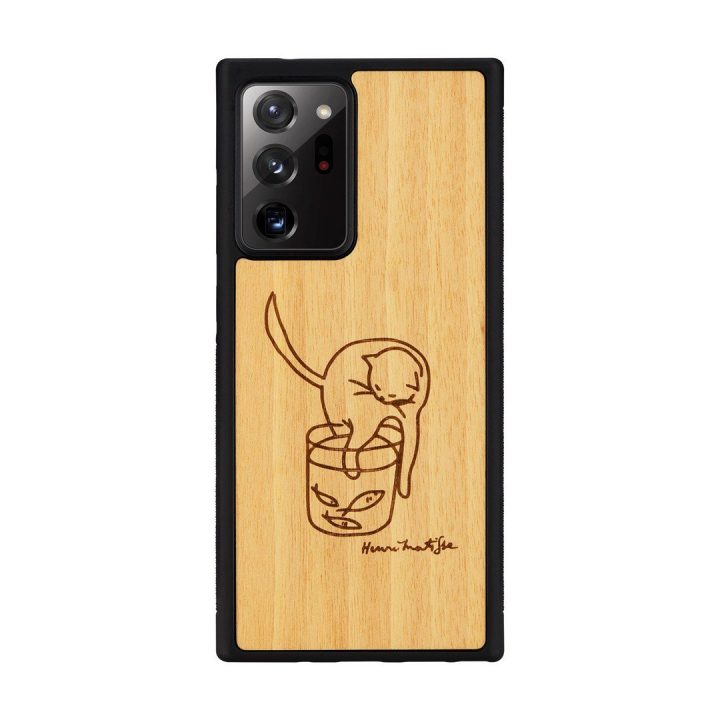 Telefono dėklas Samsung Galaxy Note20 Ultra „Cat with Fish“