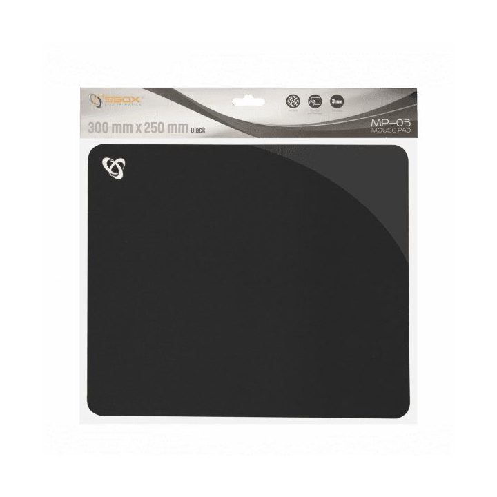 Juodas gelinis pelės kilimėlis Sbox MP-03B