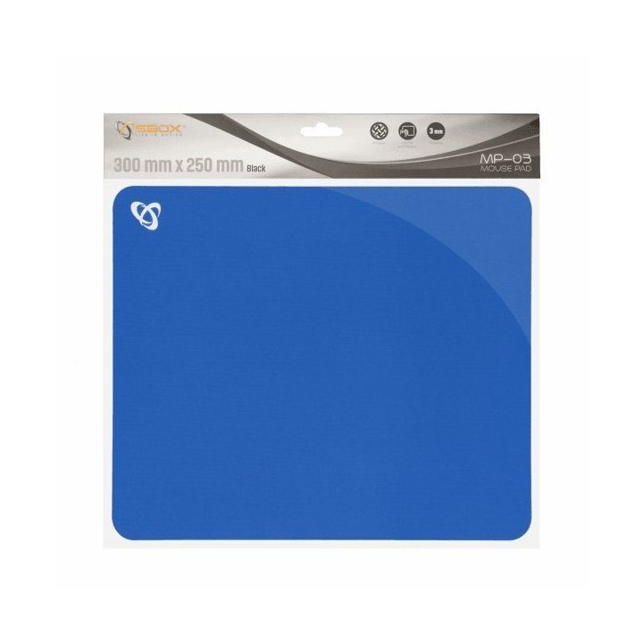 Mėlynas gelinis pelės kilimėlis Sbox MP-03BL