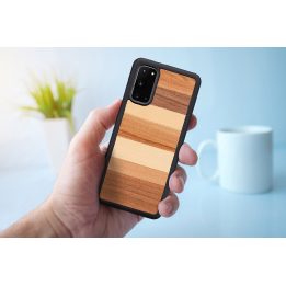 Samsung Galaxy S20 dėklas iš medžio ir polikarbonato