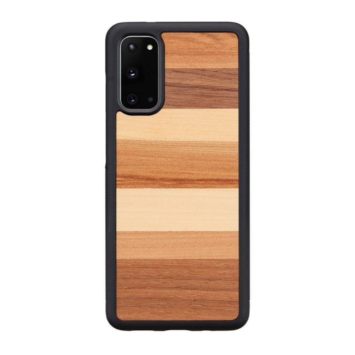 Samsung Galaxy S20 dėklas iš medžio ir polikarbonato