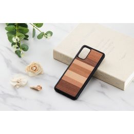 Telefono dėklas Samsung Galaxy S20 Plus, iš medžio ir polikarbonato
