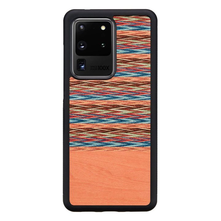 Telefono dėklas Samsung Galaxy S20 Ultra, rudos ir juodos spalvų