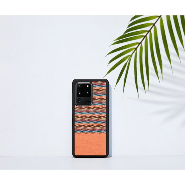 Telefono dėklas Samsung Galaxy S20 Ultra, rudos ir juodos spalvų